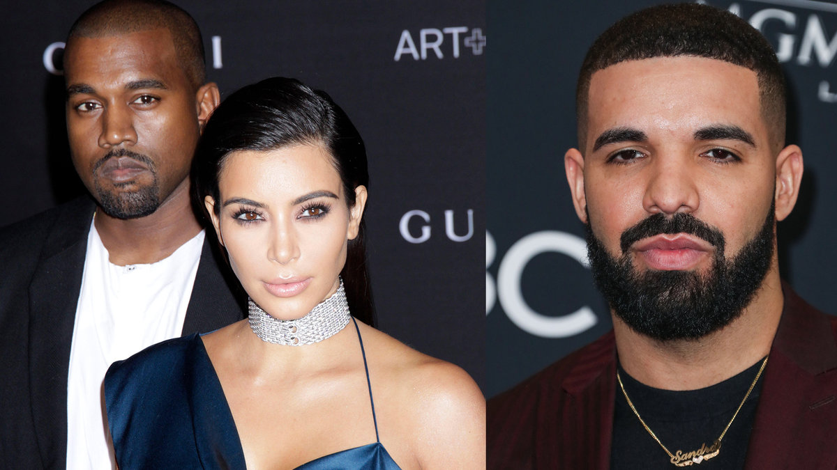 Kim Kardashian, Kanye West och Drake