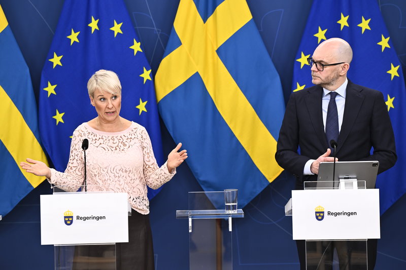 Anna Tenje och Johan Britz. Arkivbild. Foto: Henrik Montgomery/TT