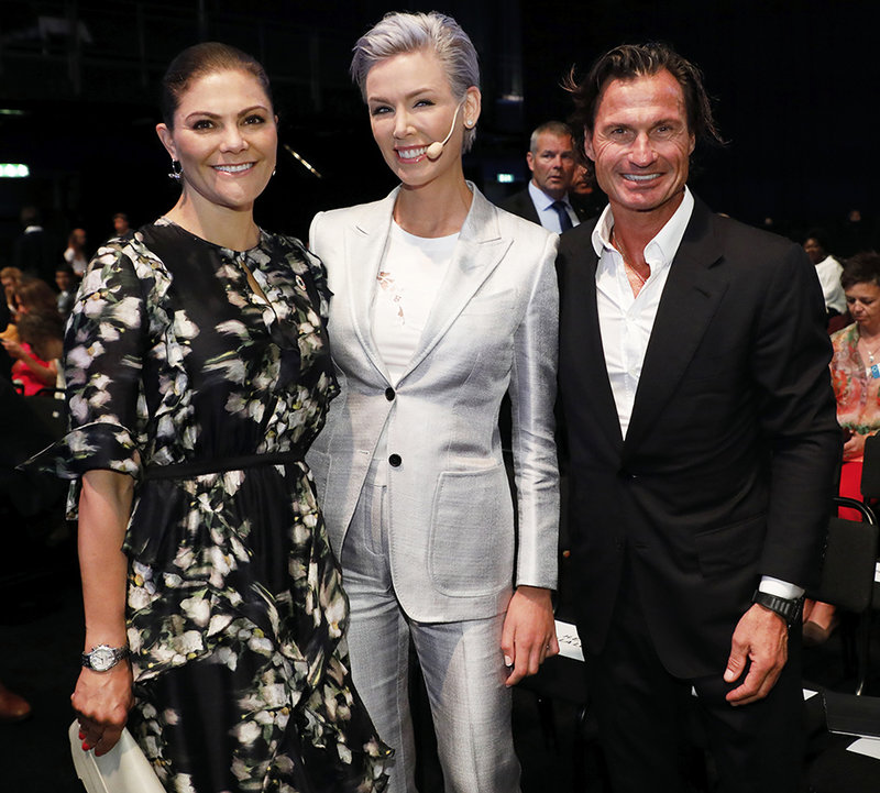 Kronprinsessan Victoria, Gunhild och Petter Stordalen Kronprinsessan Victoria, Gunhild och Petter Stordalen